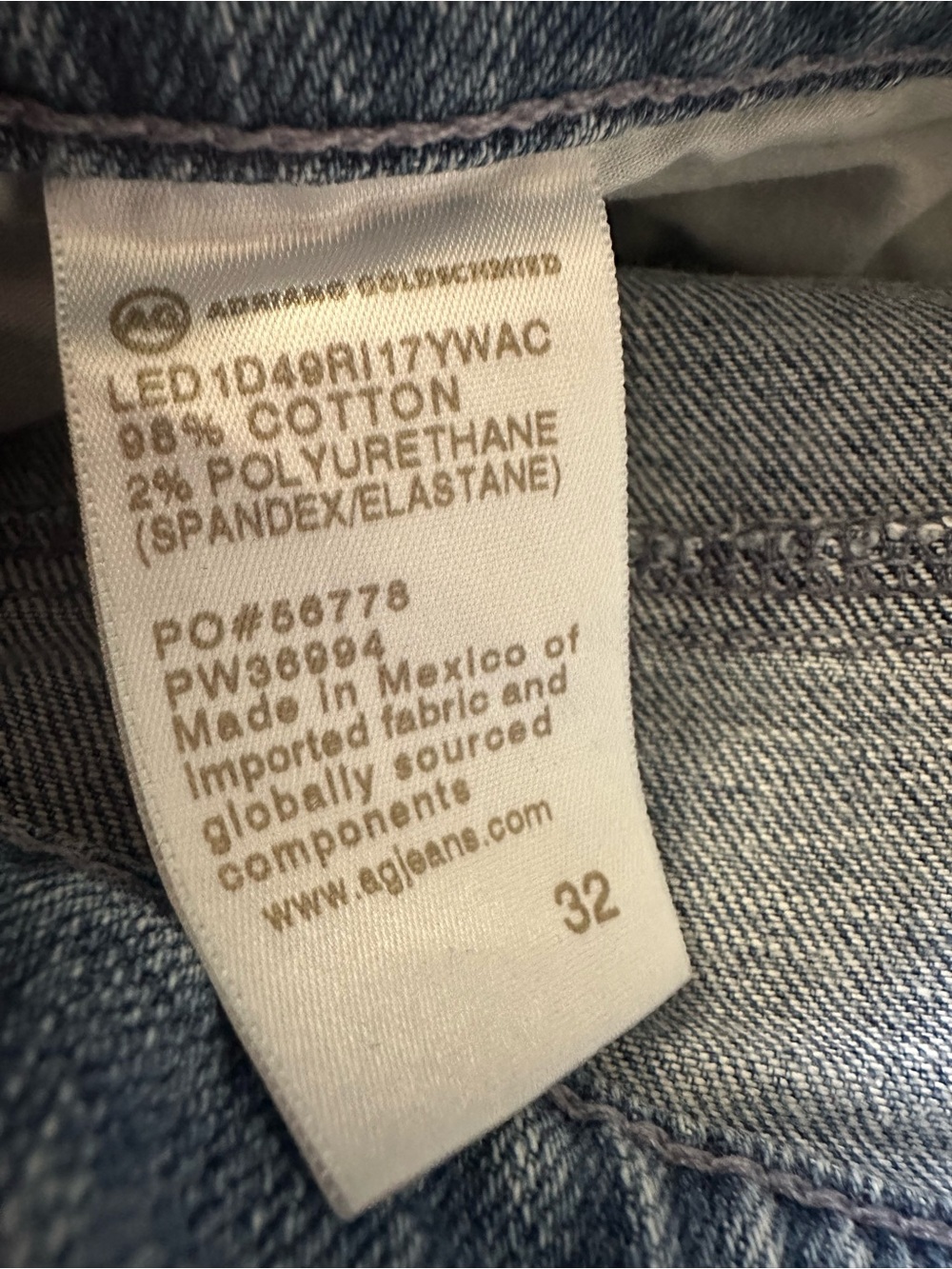 AG Adriano Goldschmied Saige Wide leg Crop jeans size 32 raw hem - Picture 9 of 11